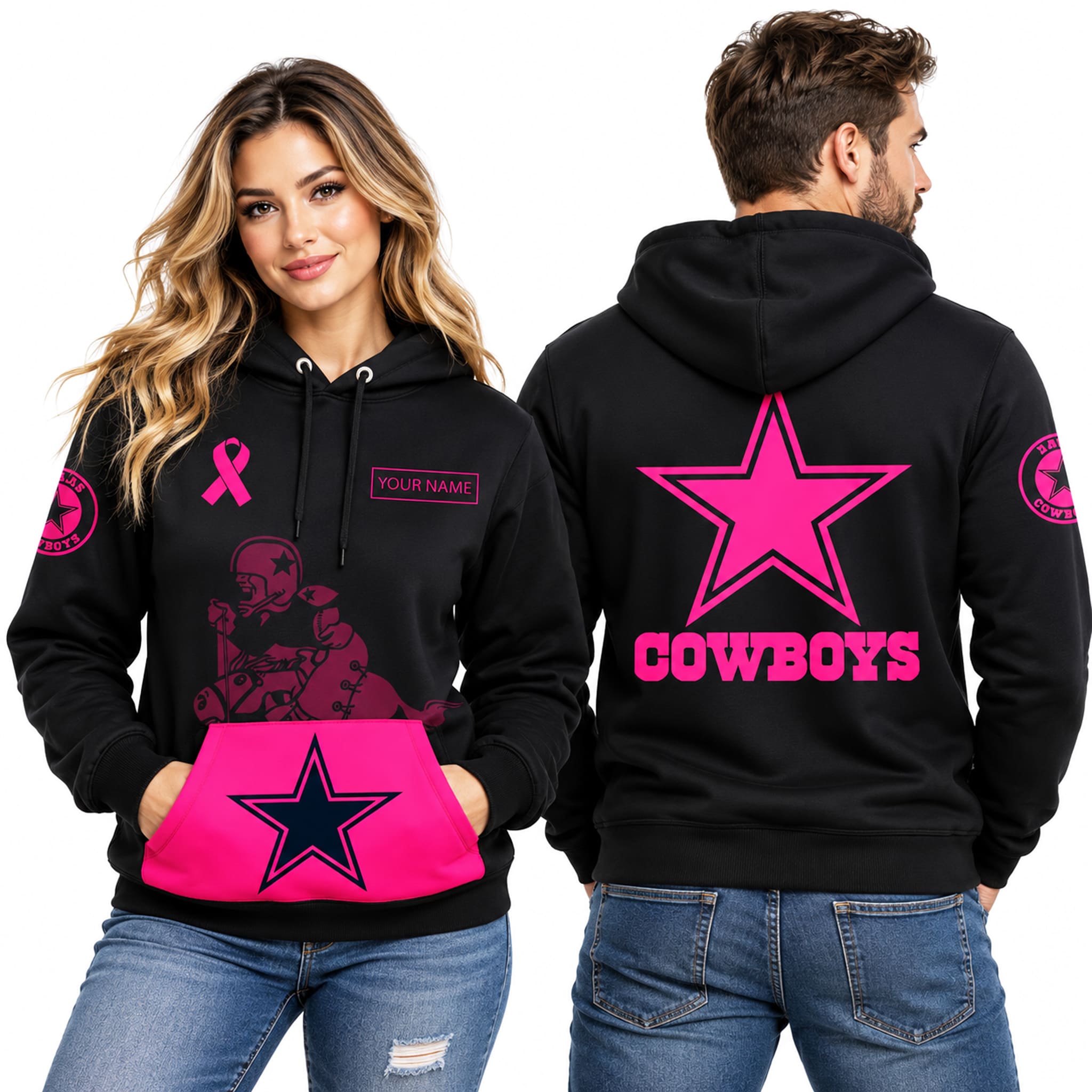 Cowboys Breast Cancer Month 2026 Hoodie 2 Cowboys Breast Cancer Month 2026 Hoodie 2