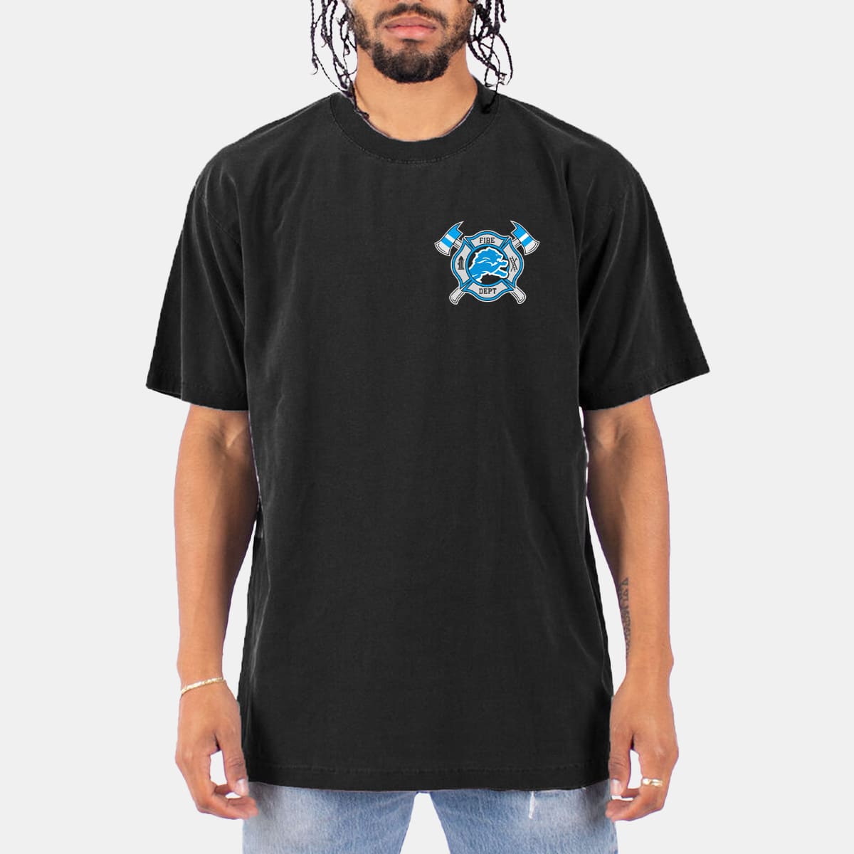 Dan Campbell Lions Fire Dept Shirt 3 Dan Campbell Lions Fire Dept Shirt 3