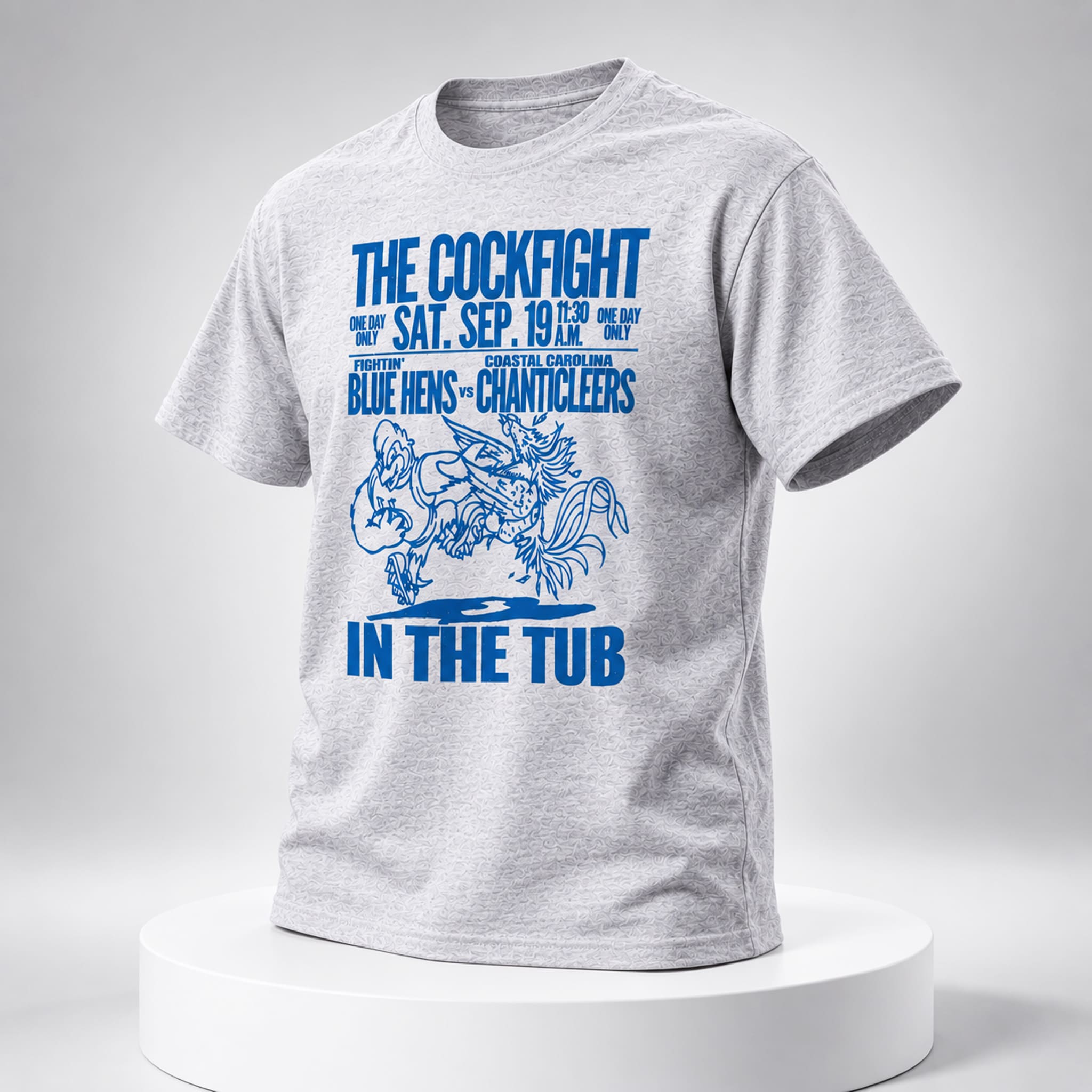 Delaware Football The Cockfight In The Tub Shirt 3 Delaware Football The Cockfight In The Tub Shirt