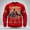 It's A Wonderful Life 80th Anniversary Christmas Waffle Sweater 4 It's A Wonderful Life 80th Anniversary Christmas Waffle Sweater 2