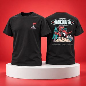 2026 Raptors Vancouver Canada Games T Shirt 1