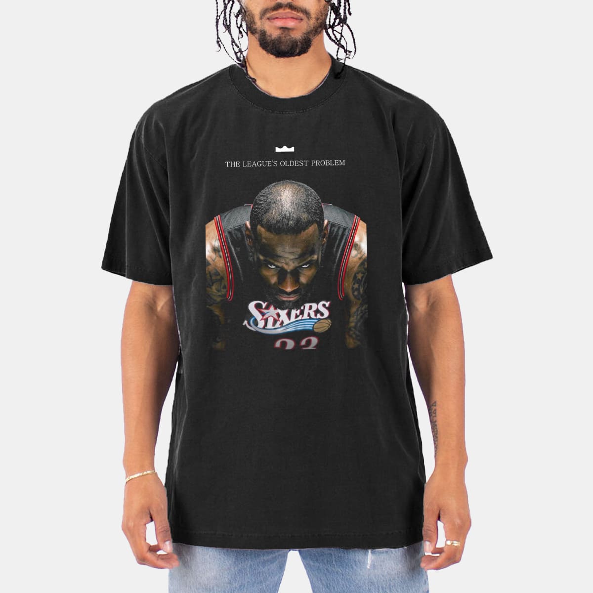 Lebron James Sixers The League's Oldest Problem Shirt 3 Lebron James Sixers The League's Oldest Problem Shirt 1