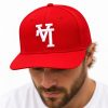 Makai Lemon Dodgers Upside Down Red Hat 5 Makai Lemon Dodgers Upside Down Red Hat 2