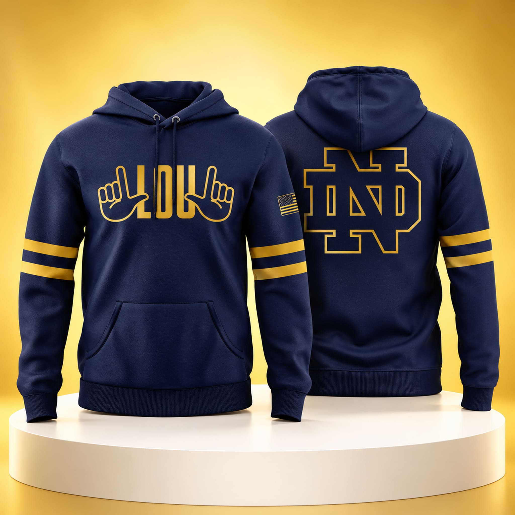 Notre Dame Fighting Irish Honor Lou Holtz Hoodie 2026 2 Notre Dame Fighting Irish Honor Lou Holtz Hoodie 2026 2