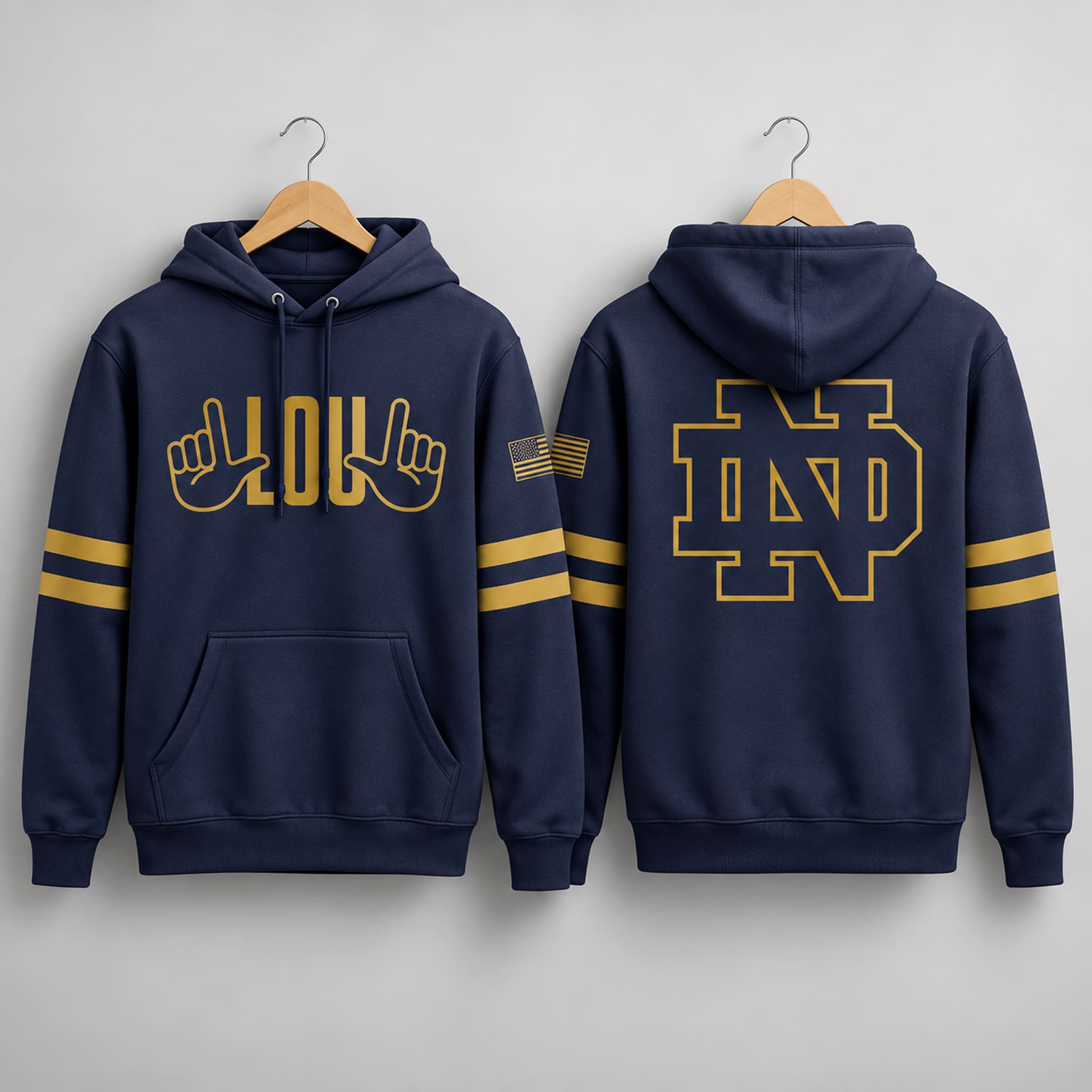2026 Notre Dame Fighting Irish Honor Lou Holtz Hoodie 3 Notre Dame Fighting Irish Honor Lou Holtz Hoodie 2026 3