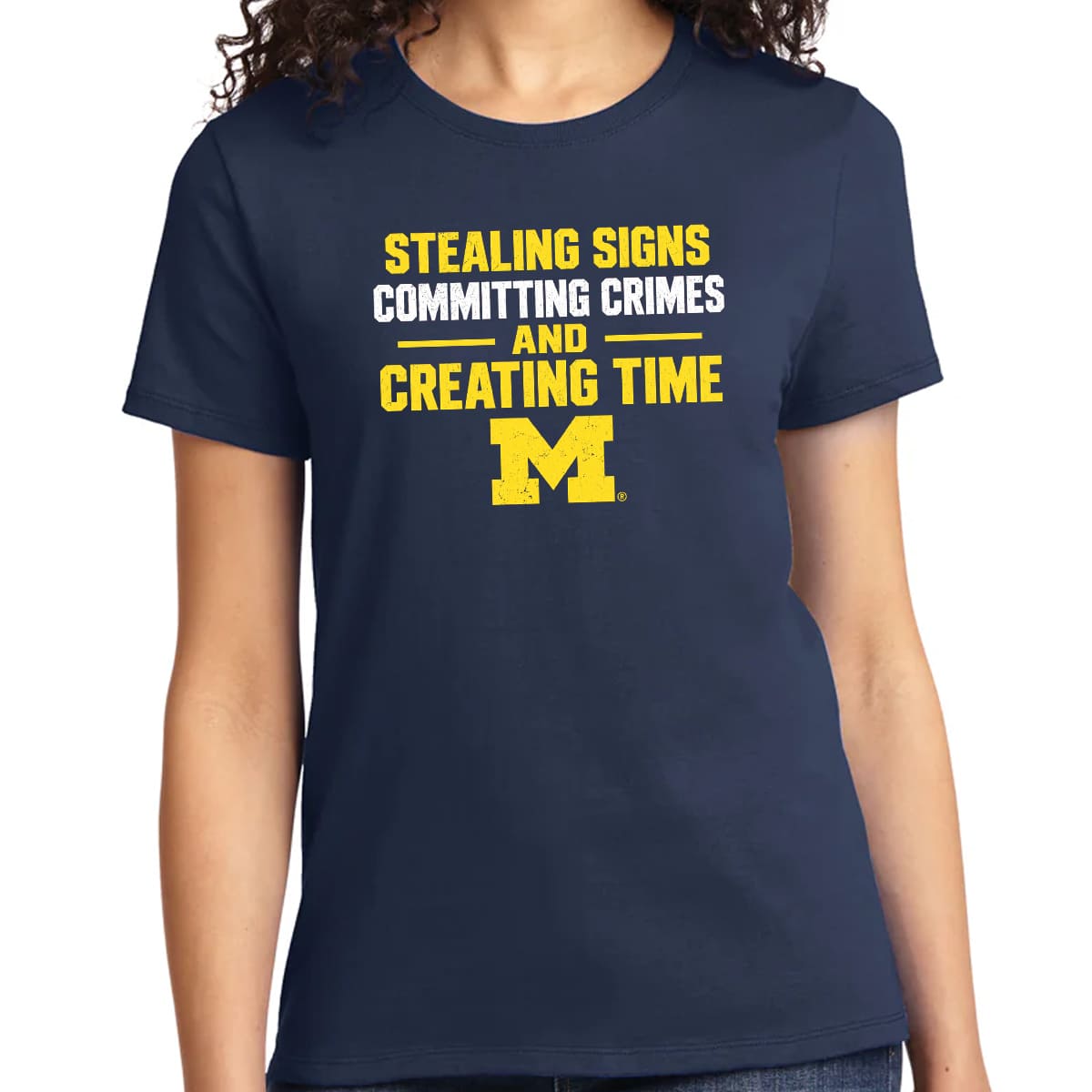 Stealing Signs Committing Crimes And Creating Time Michigan Wolverines Shirt 2 Stealing Signs Committing Crimes And Creating Time Michigan Wolverines Shirt 2