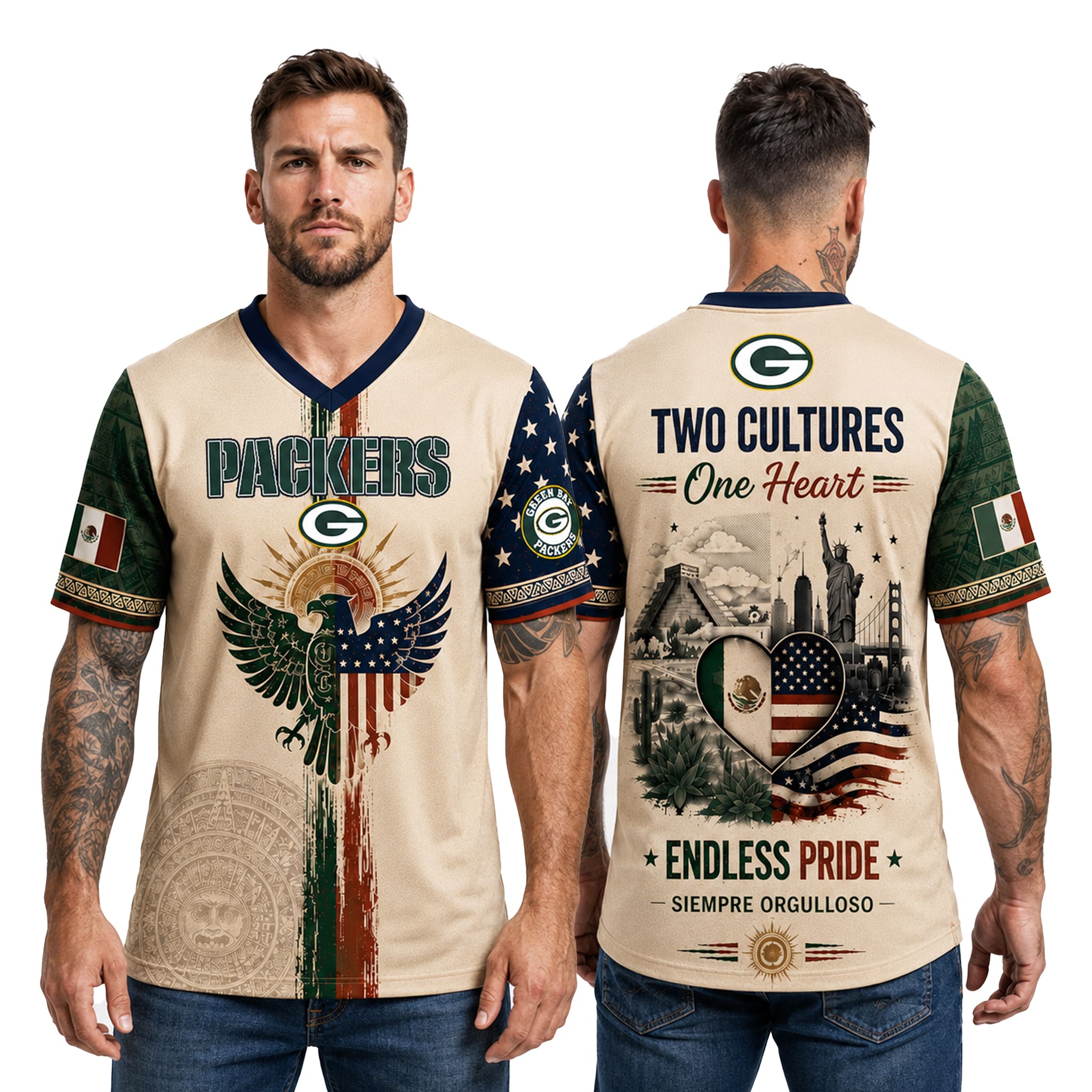 2026 Packers Mexican Heritage Jersey 3 Packers Mexican Heritage Jersey 2026