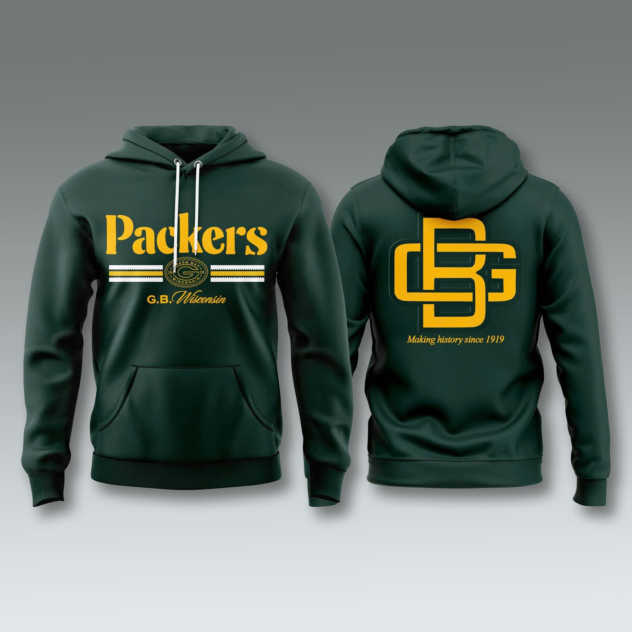 Packers Rivalry 2026 Making History Since 1919 Hoodie 1 Packers Rivalry 2026 Making History Since 1919 Hoodie 1