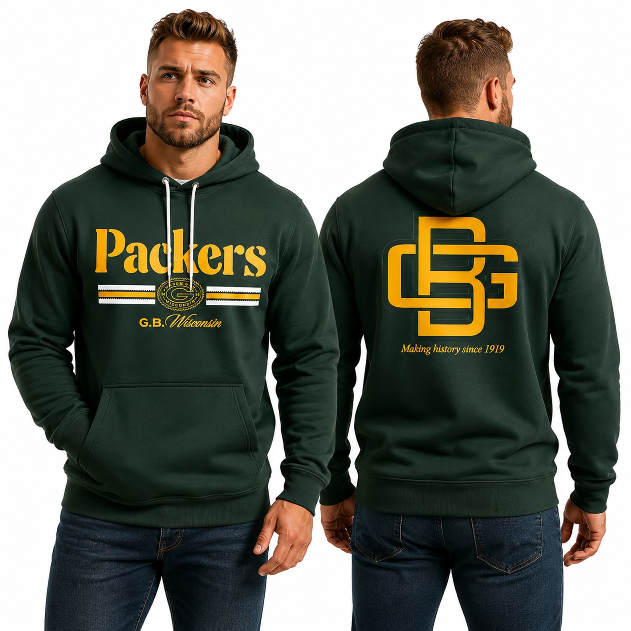 Packers Rivalry 2026 Making History Since 1919 Hoodie 2 Packers Rivalry 2026 Making History Since 1919 Hoodie 2
