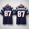 Patriots Rob Gronkowski 87 Throwback Jersey 2010 7 Patriots Rob Gronkowski 87 Throwback Jersey 2010 3