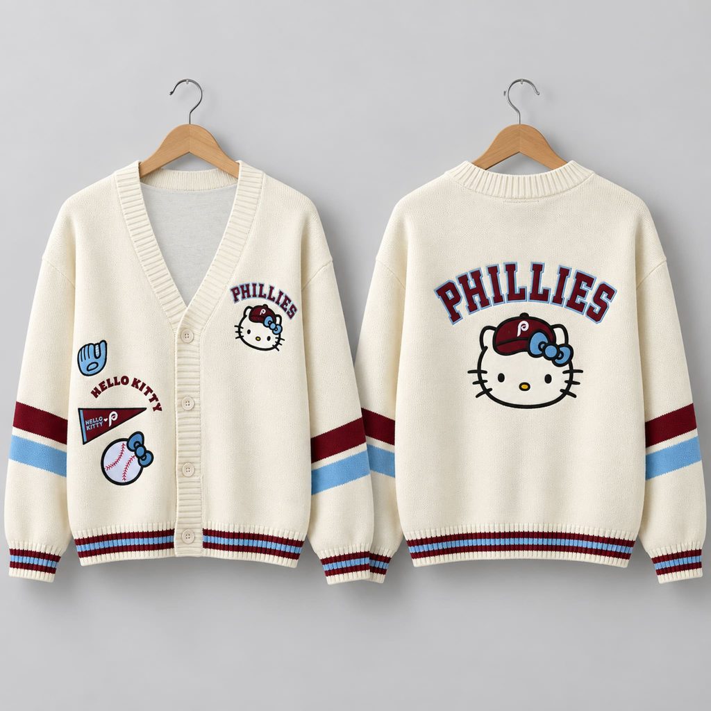Phillies Hello Kitty Night 2026 Cardigan