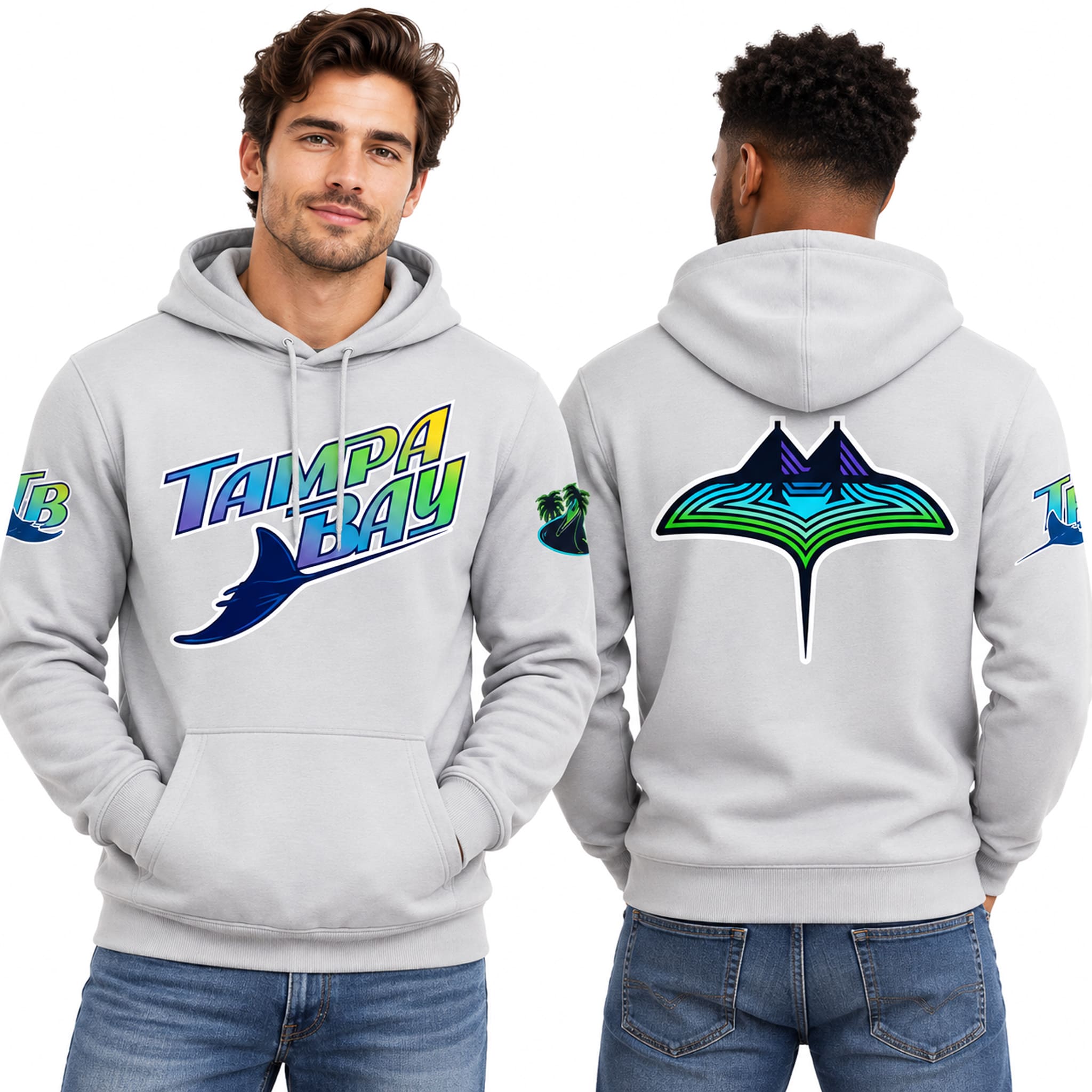Rays 2026 Road Gray Retro Hoodie 2 Rays 2026 Road Gray Retro Hoodie 2