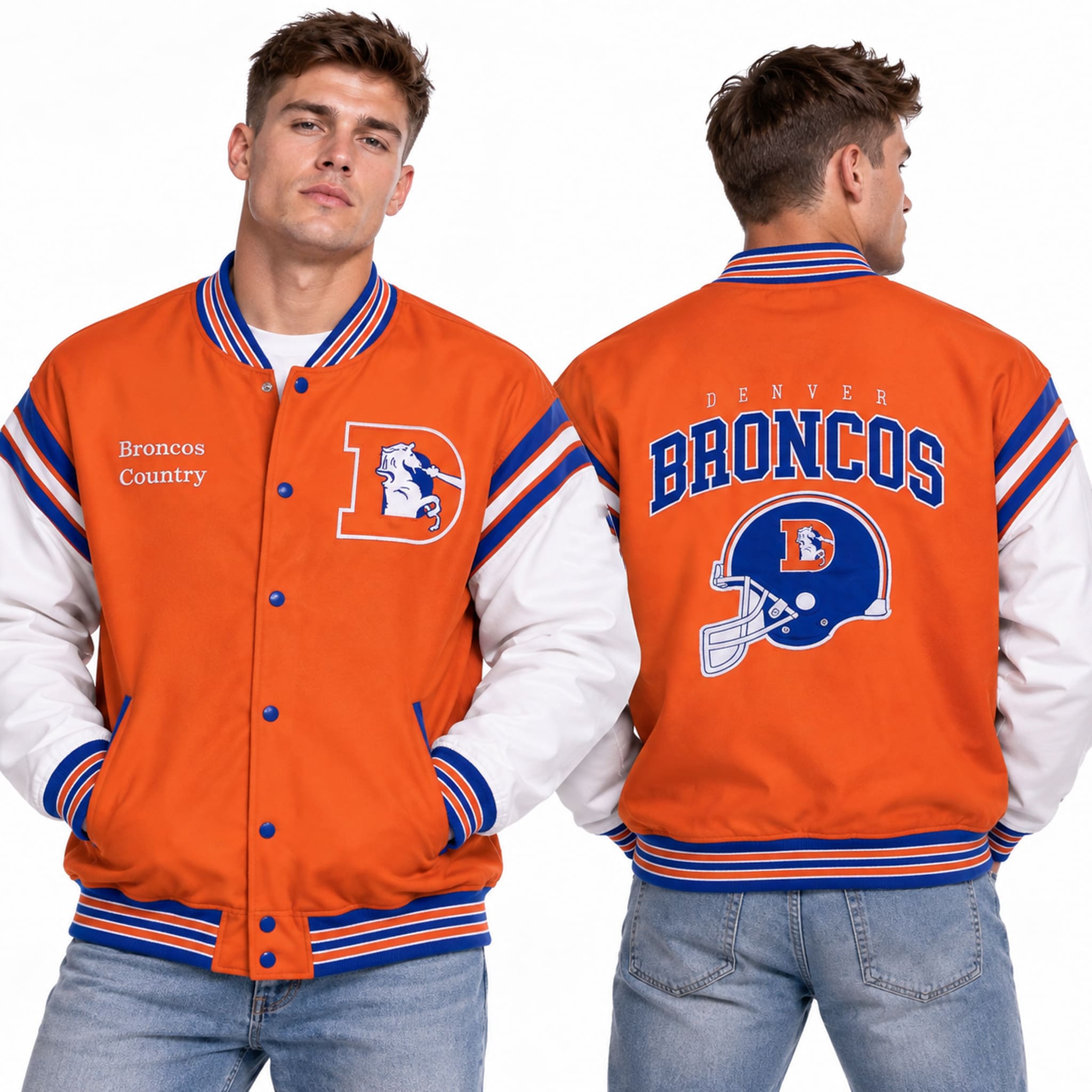 Tim Tebow Broncos Throwback Jacket 4 Tim Tebow Broncos Throwback Jacket 4