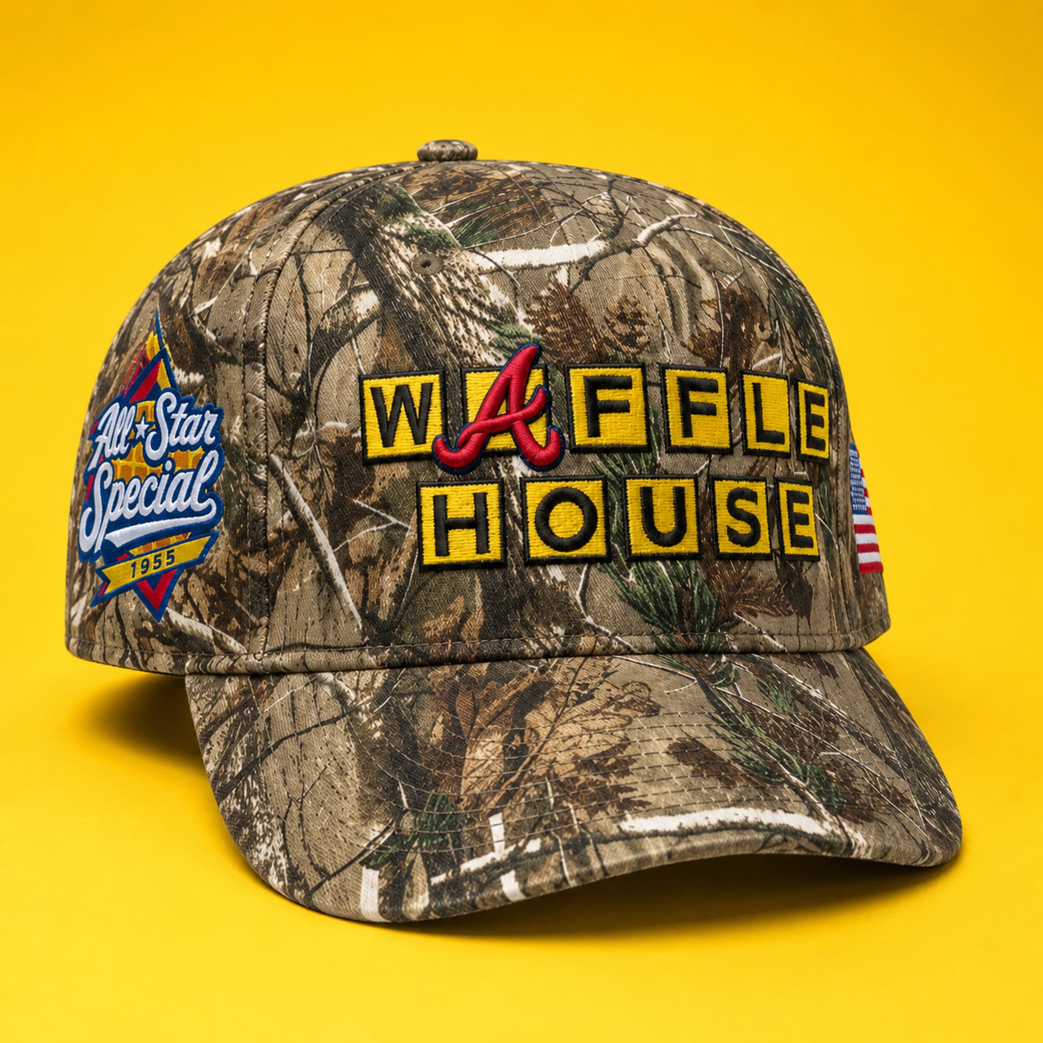 Waffle House Braves Camo Hat 1 Waffle House Braves Camo Hat 1