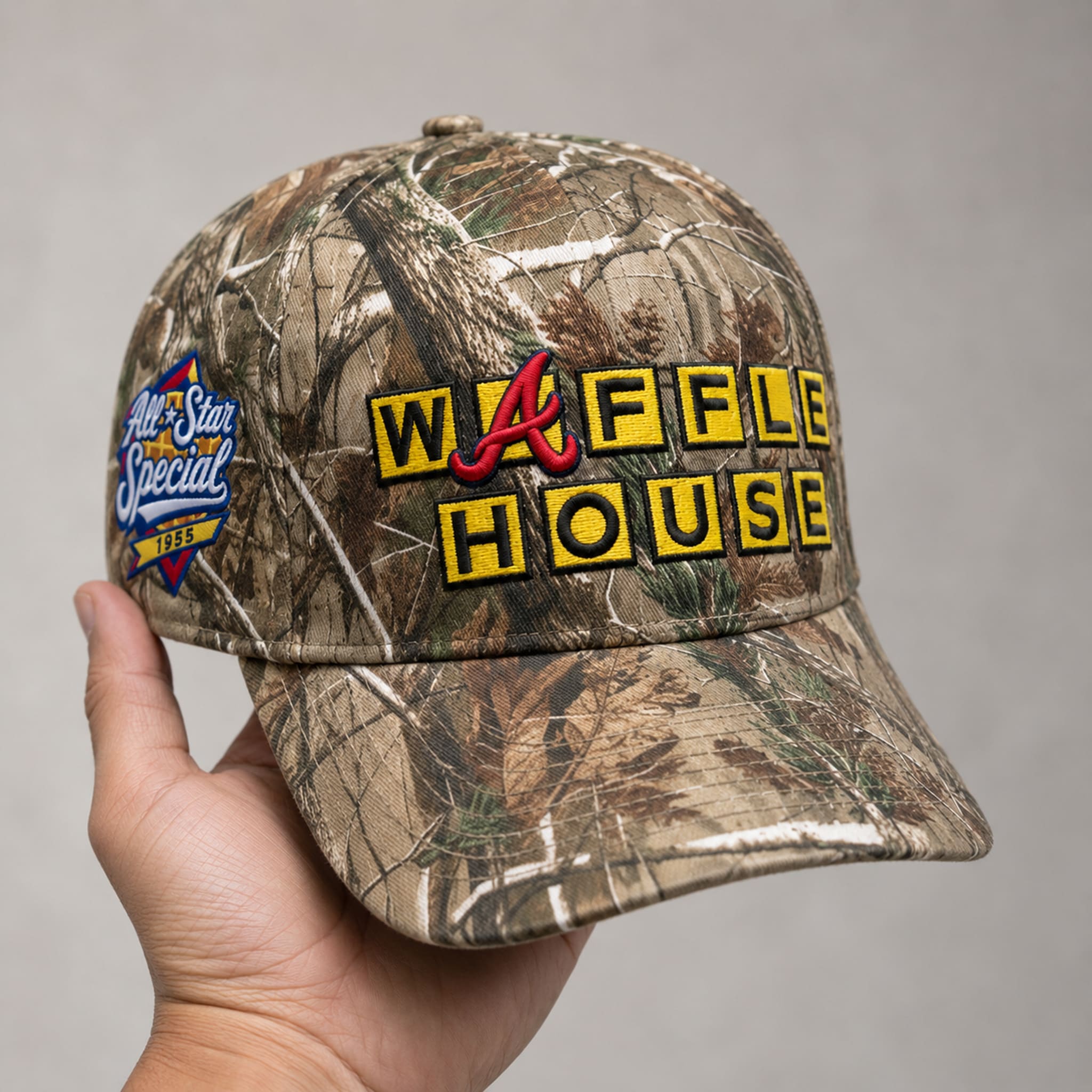 Waffle House Braves Camo Hat 2 Waffle House Braves Camo Hat 2