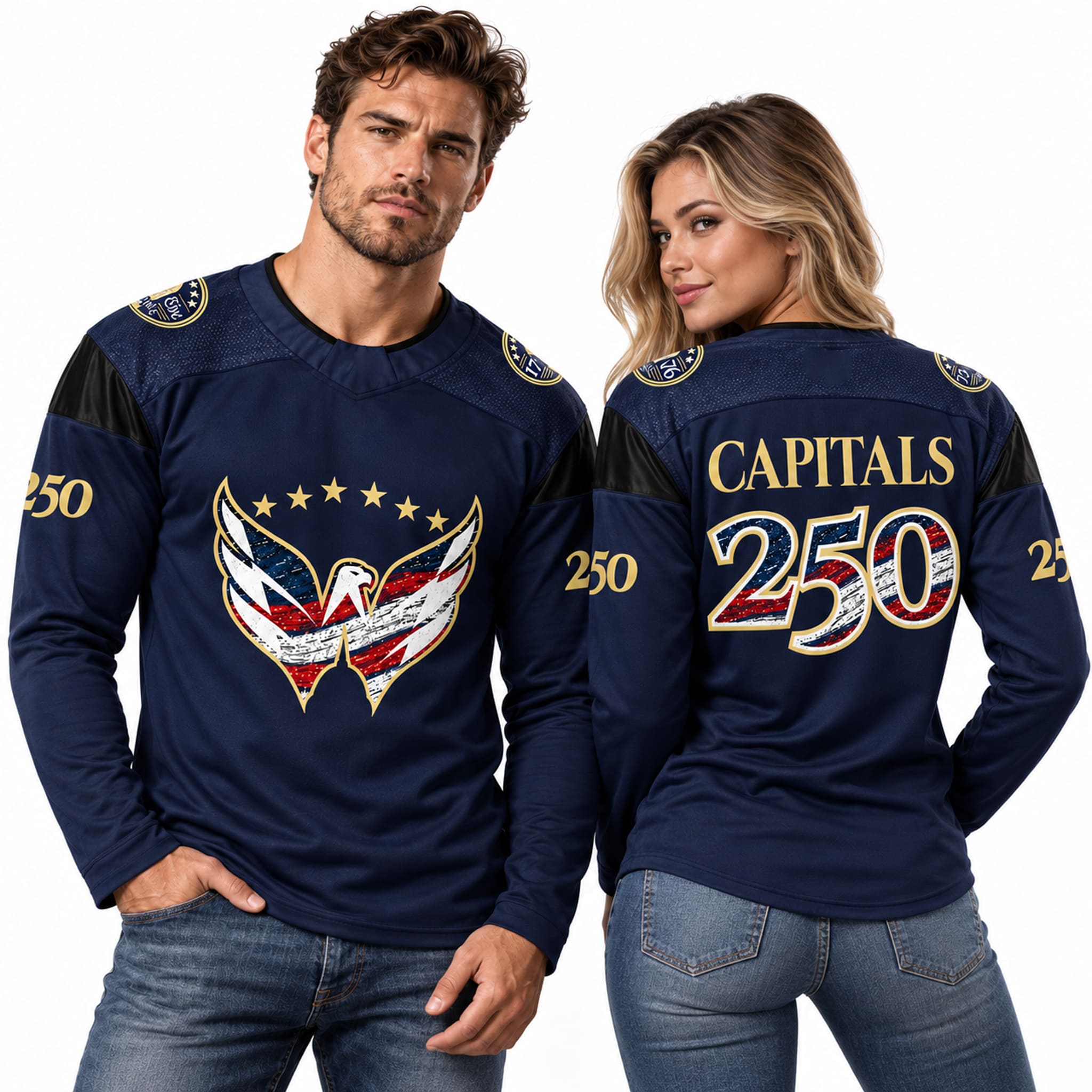 Washington Capitals USA 250 Hockey Jersey 2 Washington Capitals USA 250 Hockey Jersey 2