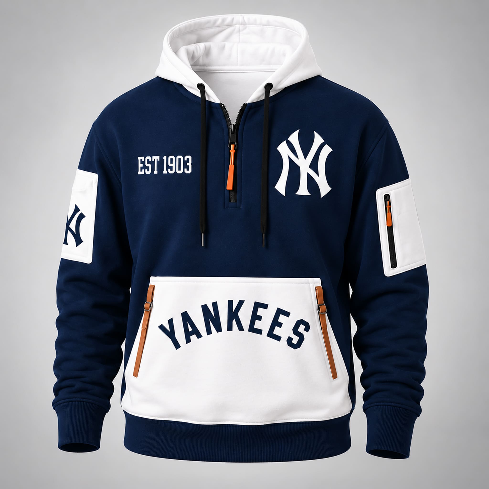 Yankees 1903 Varsity Quarter Zip Hoodie 2 Yankees 1903 Varsity Quarter Zip Hoodie 2