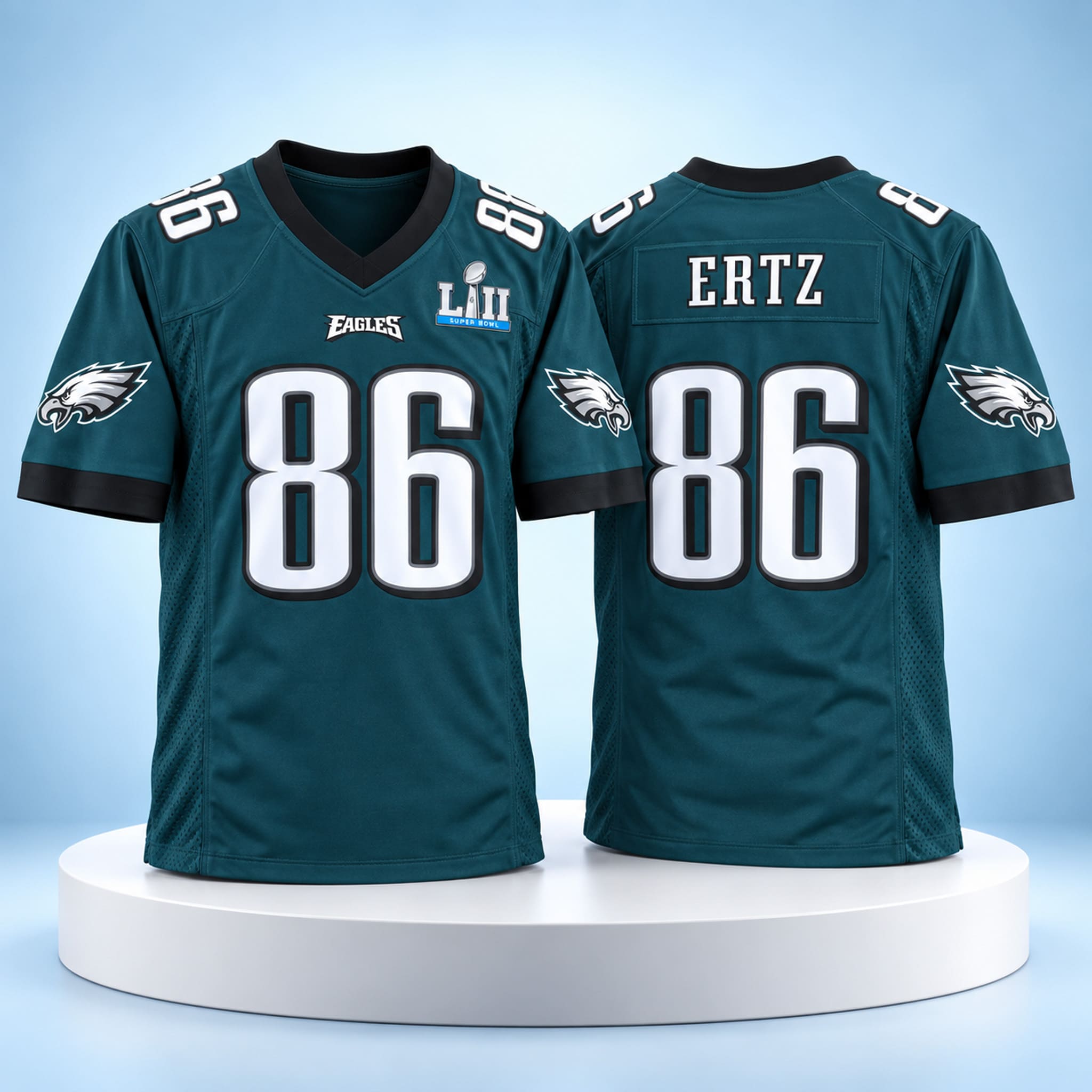 Zach Ertz Eagles Super Bowl LII Jersey 2 Zach Ertz Eagles Super Bowl LII Jersey 2