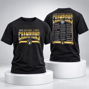Brewers NLCS Champions 2026 Roster T Shirt 1
