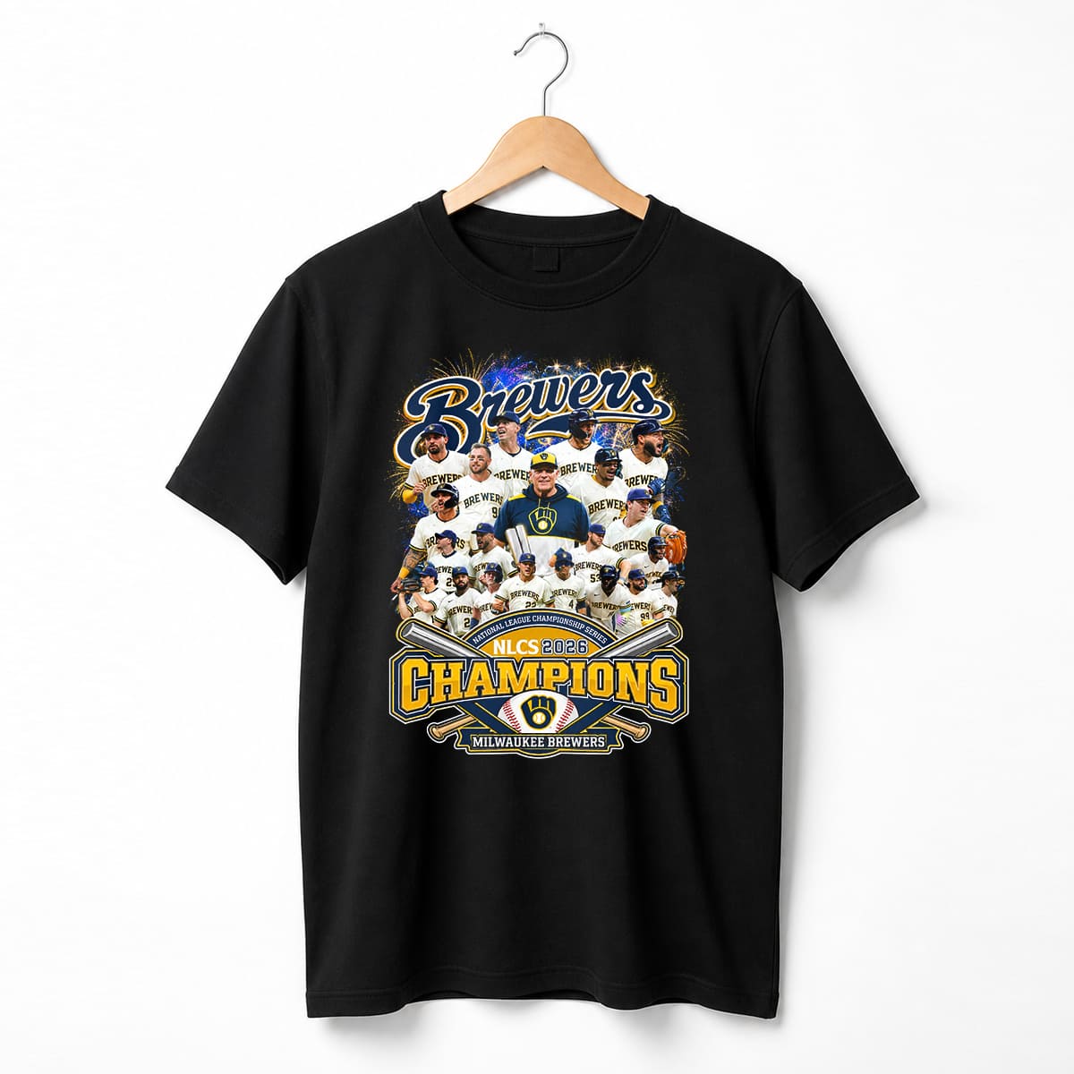 2026 Brewers National League Champions Team Roster Shirt 2 2026 Brewers National League Champions Team Roster Shirt 2