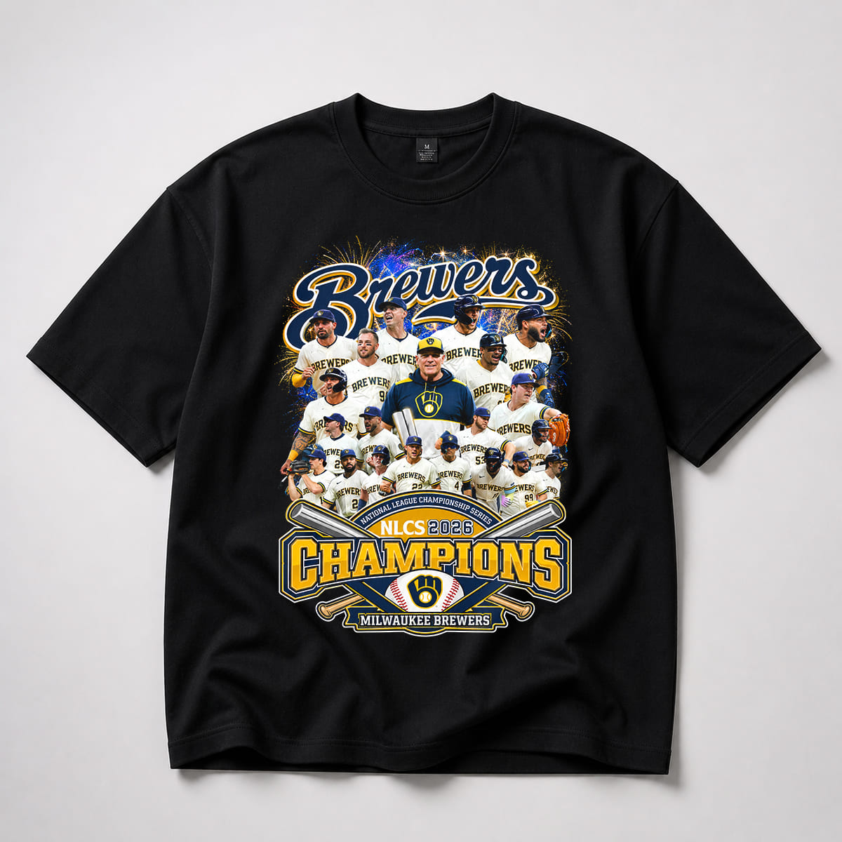 2026 Brewers National League Champions Team Roster Shirt 5 2026 Brewers National League Champions Team Roster Shirt 5