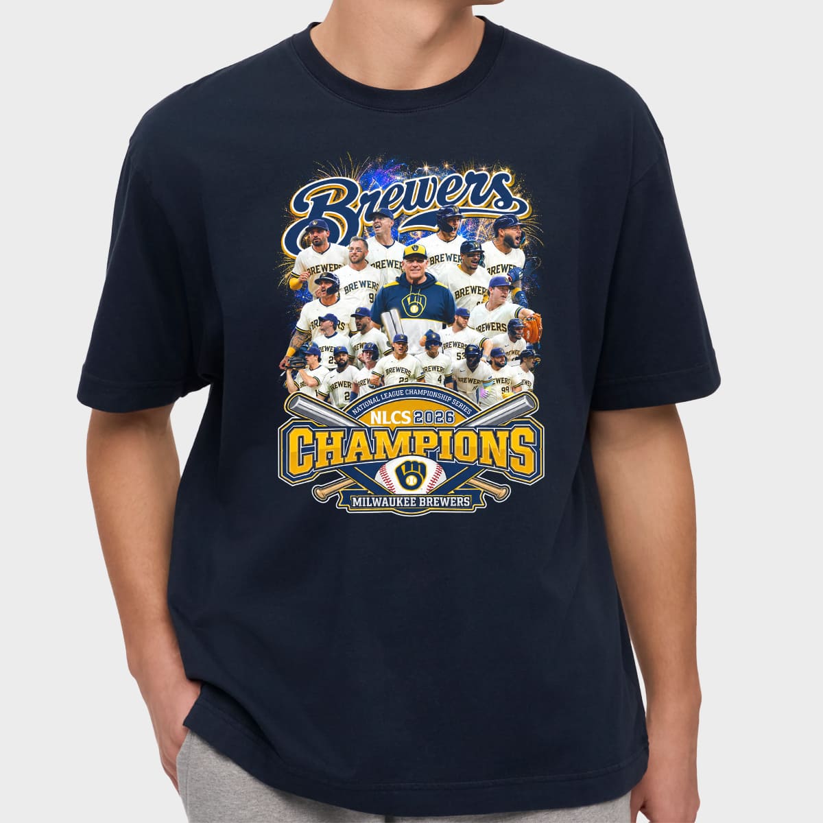 2026 Brewers National League Champions Team Roster Shirt 6 2026 Brewers National League Champions Team Roster Shirt 6