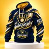 2026 Brewers World Series Win Our Way 3D Waffle Hoodie 1