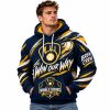 2026 Brewers World Series Win Our Way 3D Waffle Hoodie 2