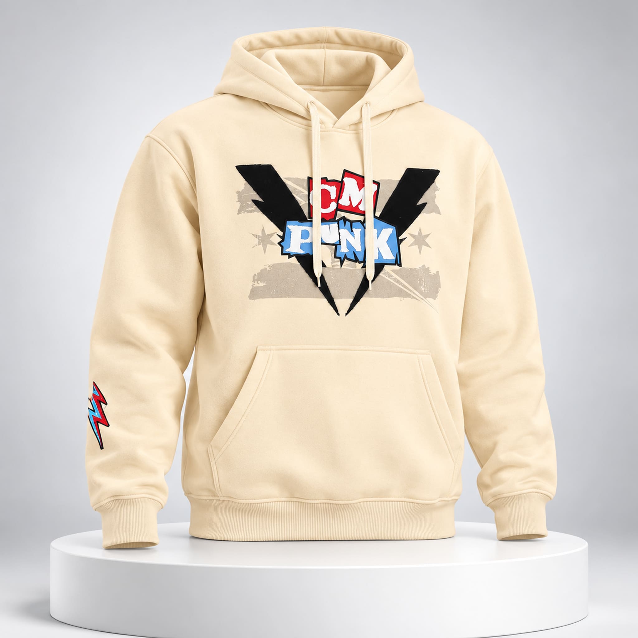 2026 CM Punk Kicks off SmackDown Lightning Fists Hoodie 3 2026 CM Punk Kicks off SmackDown Lightning Fists Hoodie 3