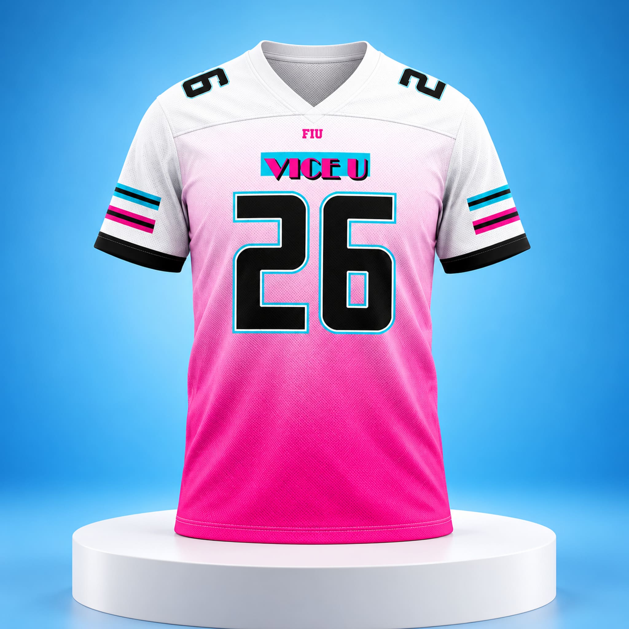 2026 FIU Football Pink Vice City Jersey 1 2026 FIU Football Pink Vice City Jersey 1