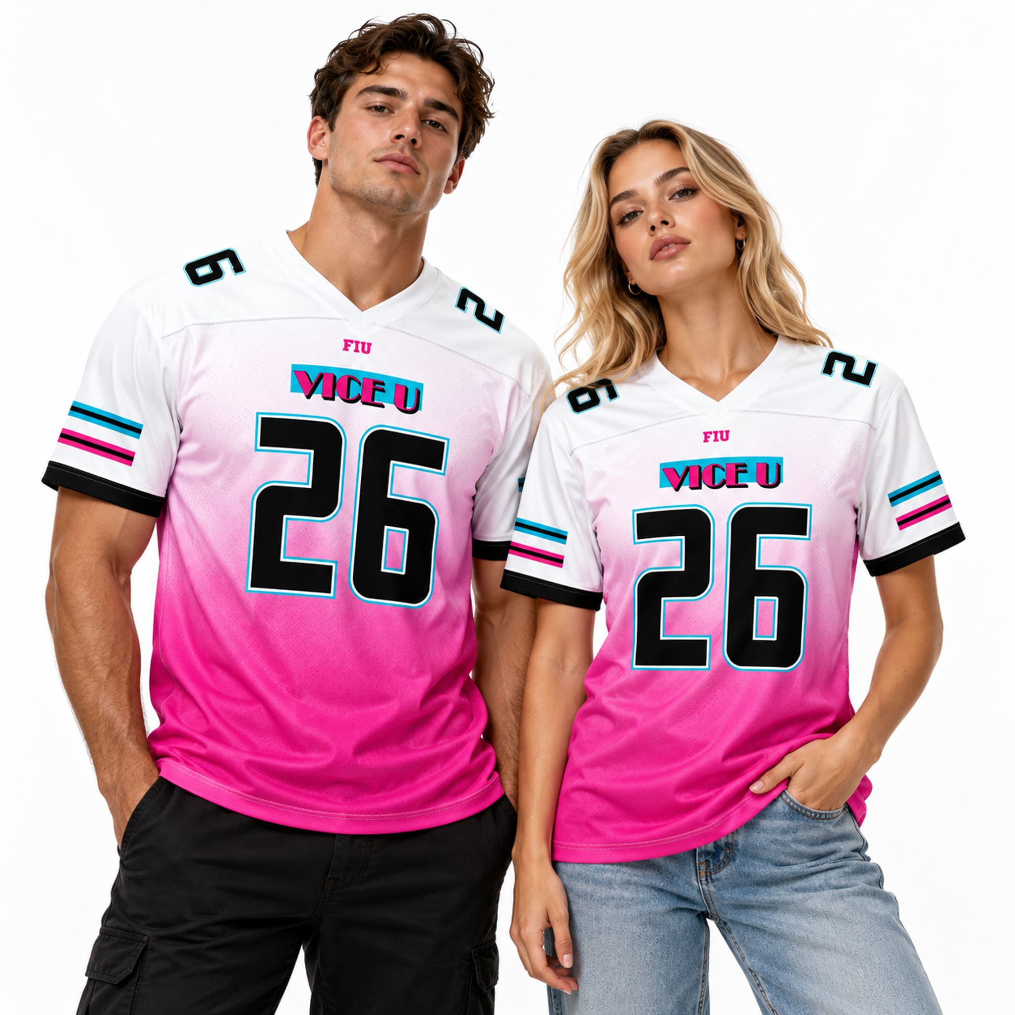2026 FIU Football Pink Vice City Jersey 2 2026 FIU Football Pink Vice City Jersey 2