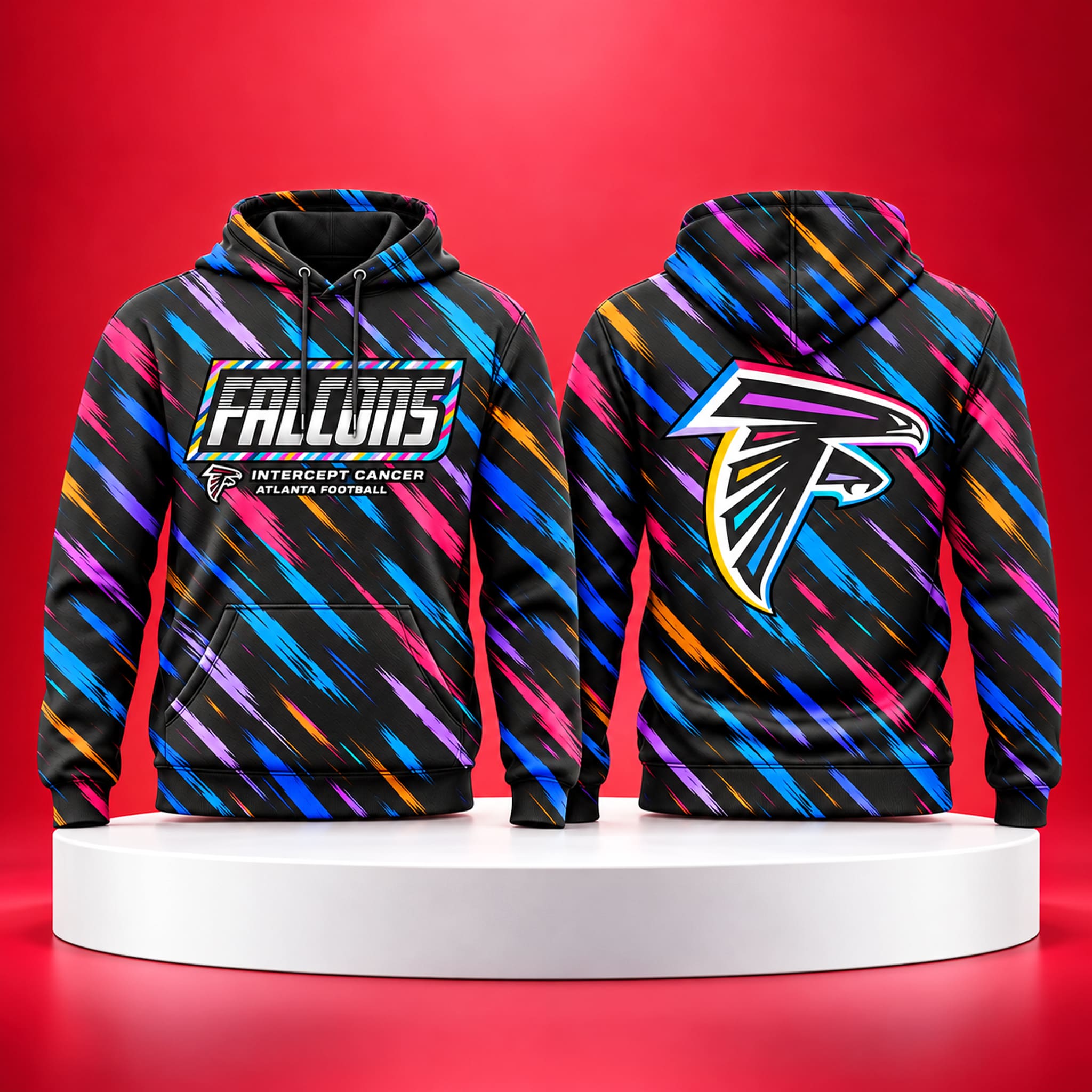 2026 Falcons Crucial Catch Colorful Hoodie 2 2026 Falcons Crucial Catch Colorful Hoodie 2