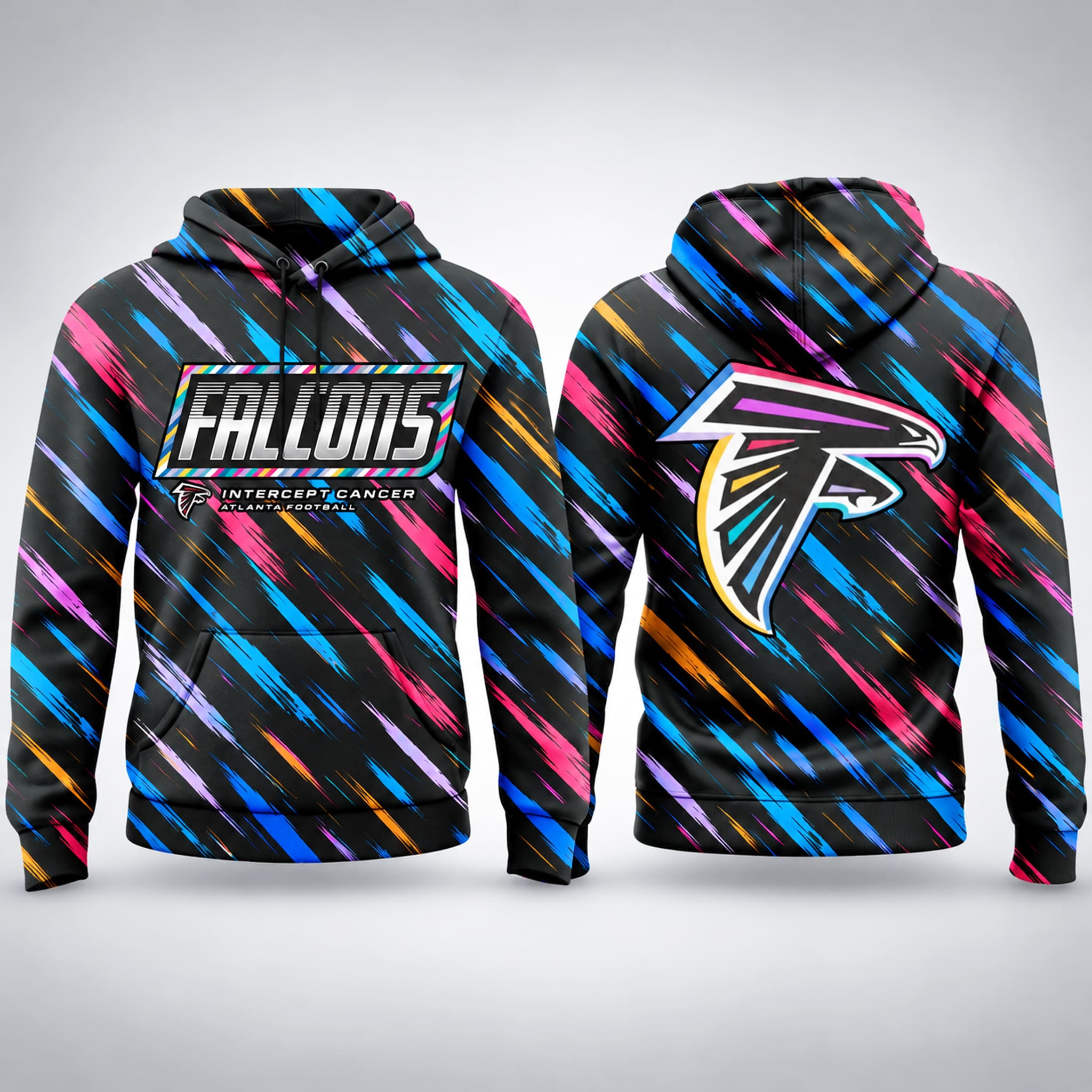 2026 Falcons Crucial Catch Colorful Hoodie 3 2026 Falcons Crucial Catch Colorful Hoodie 3