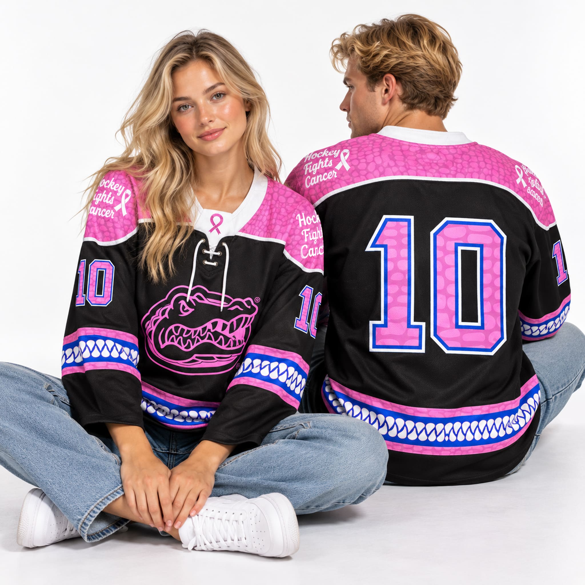 2026 Florida Gators Hockey Fight Cancer Jersey 2 2026 Florida Gators Hockey Fight Cancer Jersey 2