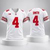 2026 Jeremiah Smith Ohio Buckeyes White Jersey 4 2026 Jeremiah Smith Ohio Buckeyes White Jersey 2