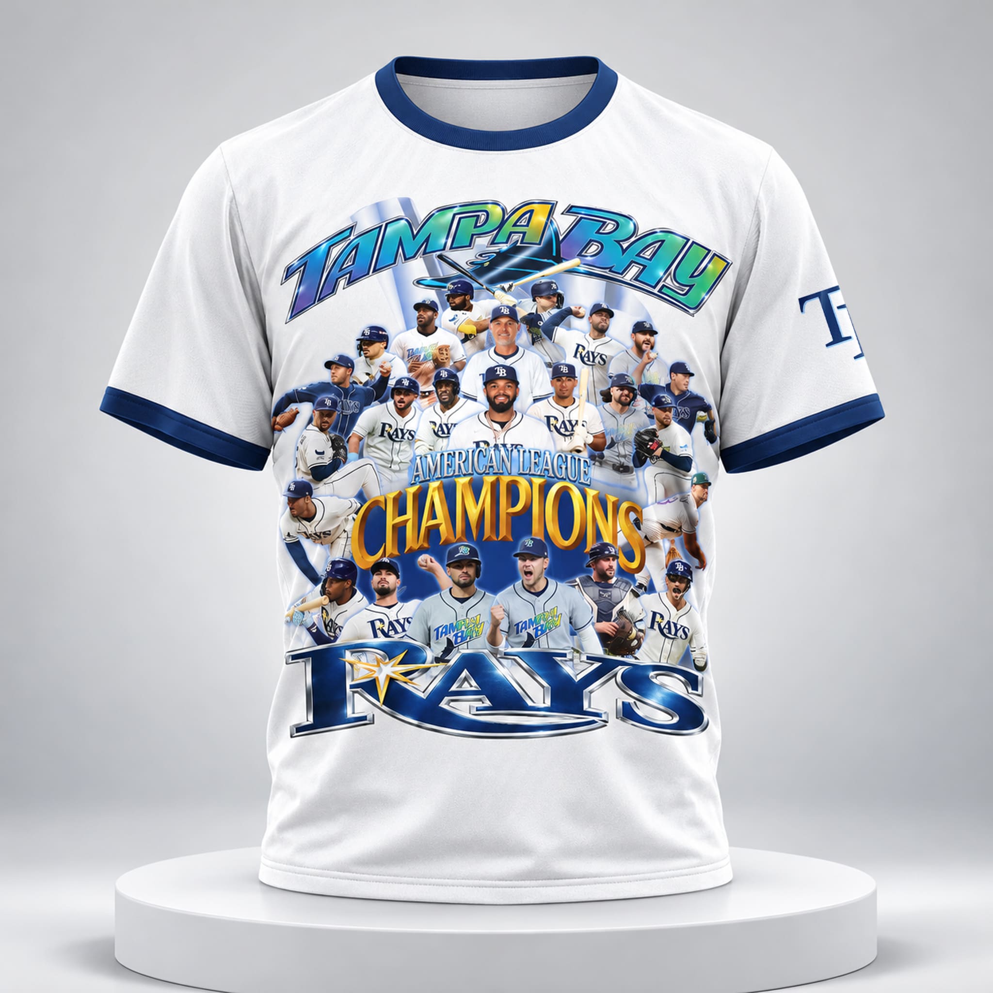 2026 Rays American League Champs 3D Shirt 3 2026 Rays American League Champs 3D Shirt 3