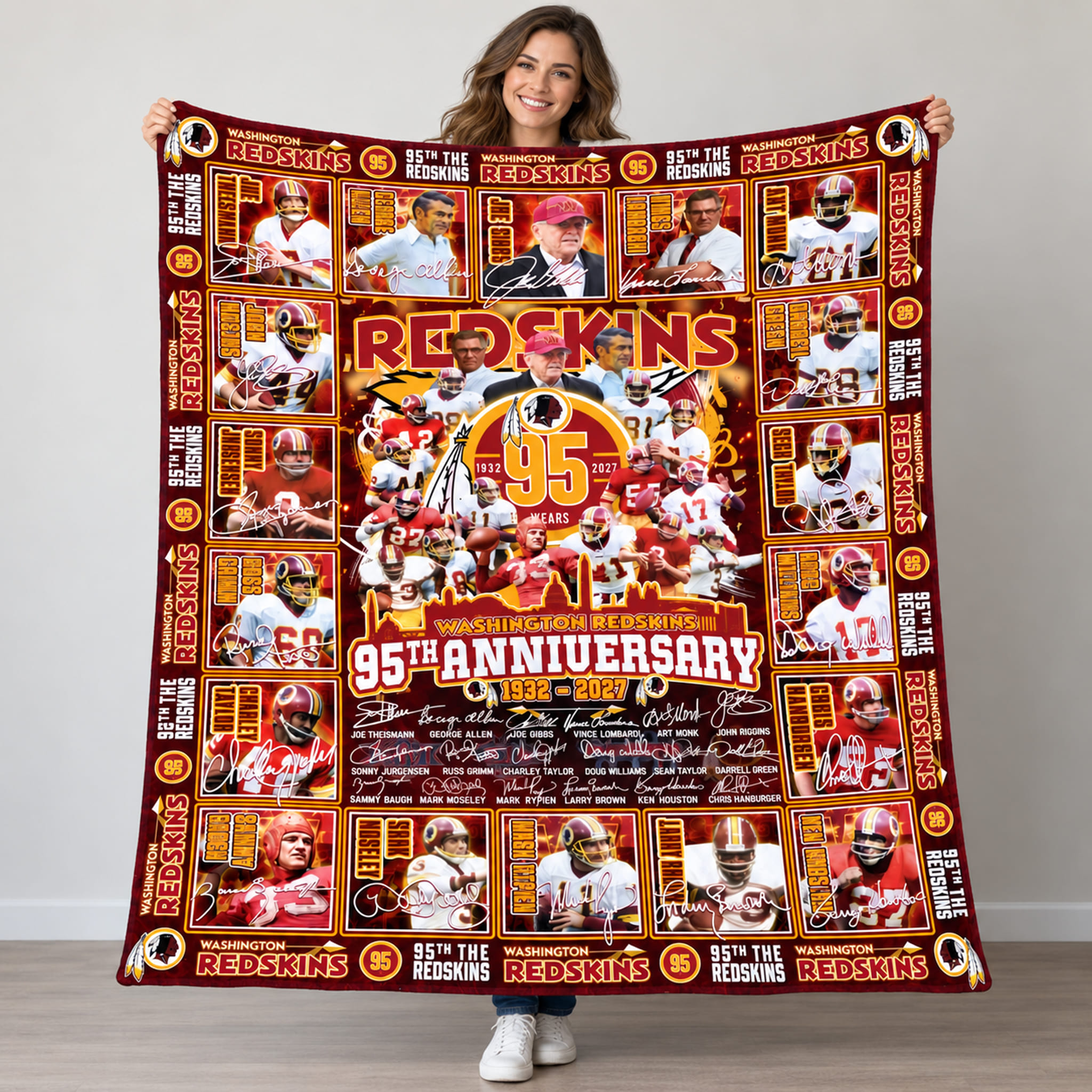 2026 Redskins 95th Anniversary Blanket