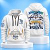2026 TB Rays American League Champions Roster Quarter Zip Hoodie 2