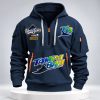 2026 TB Rays World Series Patch Quarter Zip Hoodie 2