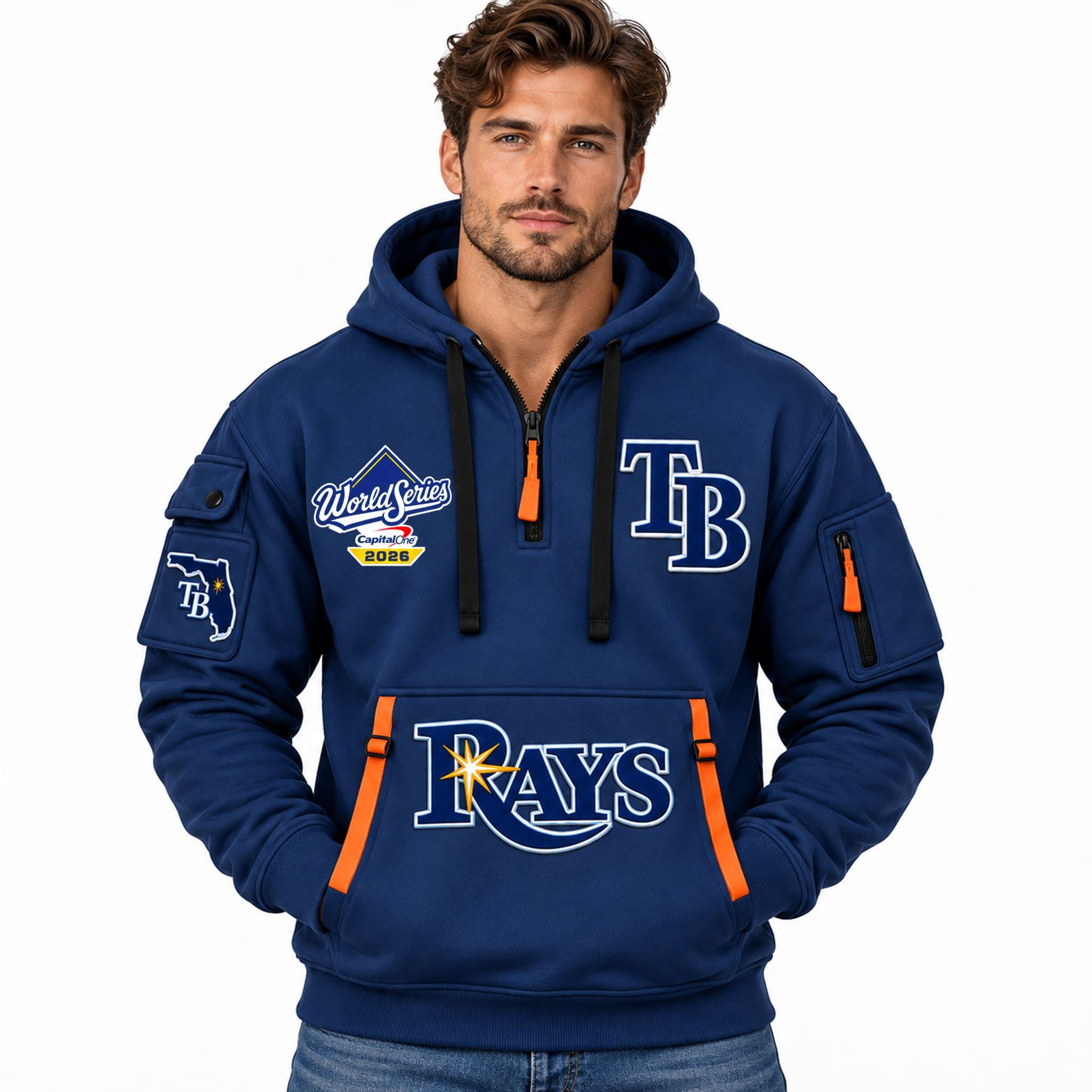 2026 TB Rays World Series Quarter Zip Hoodie 1 2026 TB Rays World Series Quarter Zip Hoodie 1