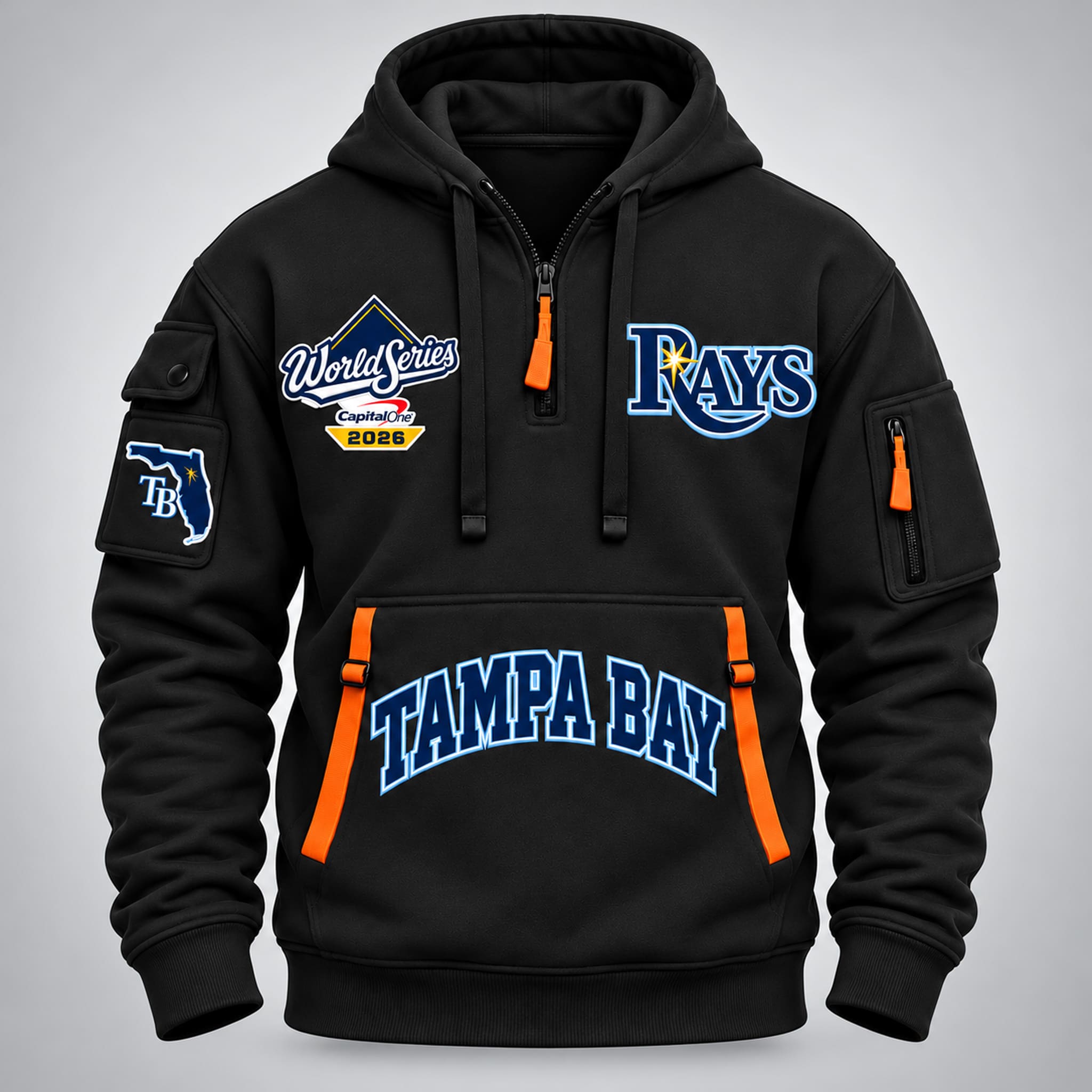 2026 TB Rays World Series Quarter Zip Hoodie 2 2026 TB Rays World Series Quarter Zip Hoodie 2
