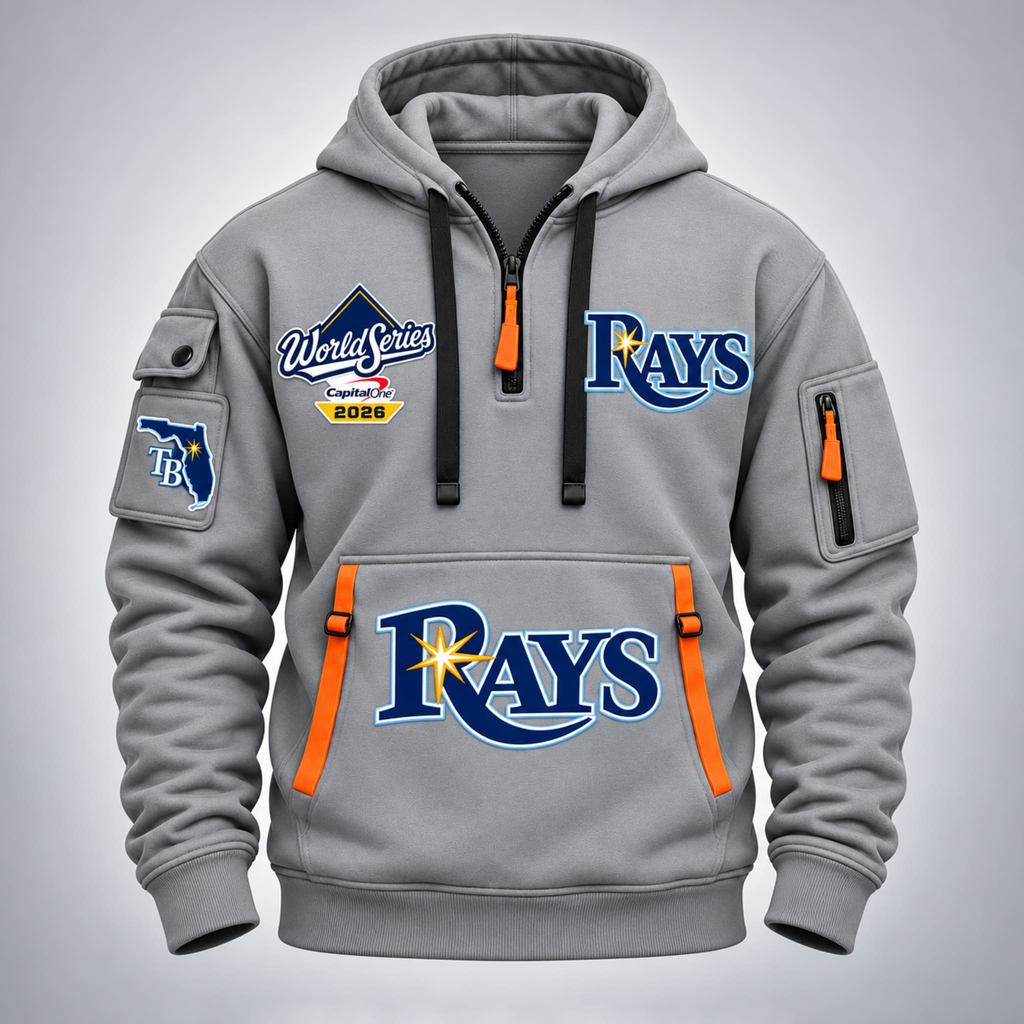 2026 TB Rays World Series Quarter Zip Hoodie 4 2026 TB Rays World Series Quarter Zip Hoodie 4