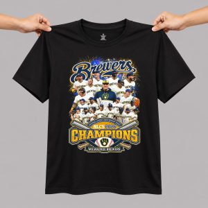 2026 Brewers National League Champions Team Roster Shirt 1