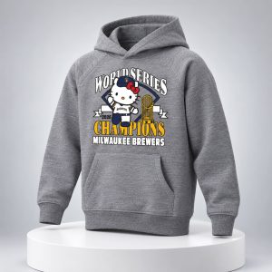 Brewers Hello Kitty 2026 World Champions Hoodie 1
