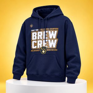 Brewers First Time World Series Champions Brew Crew Hoodie 1