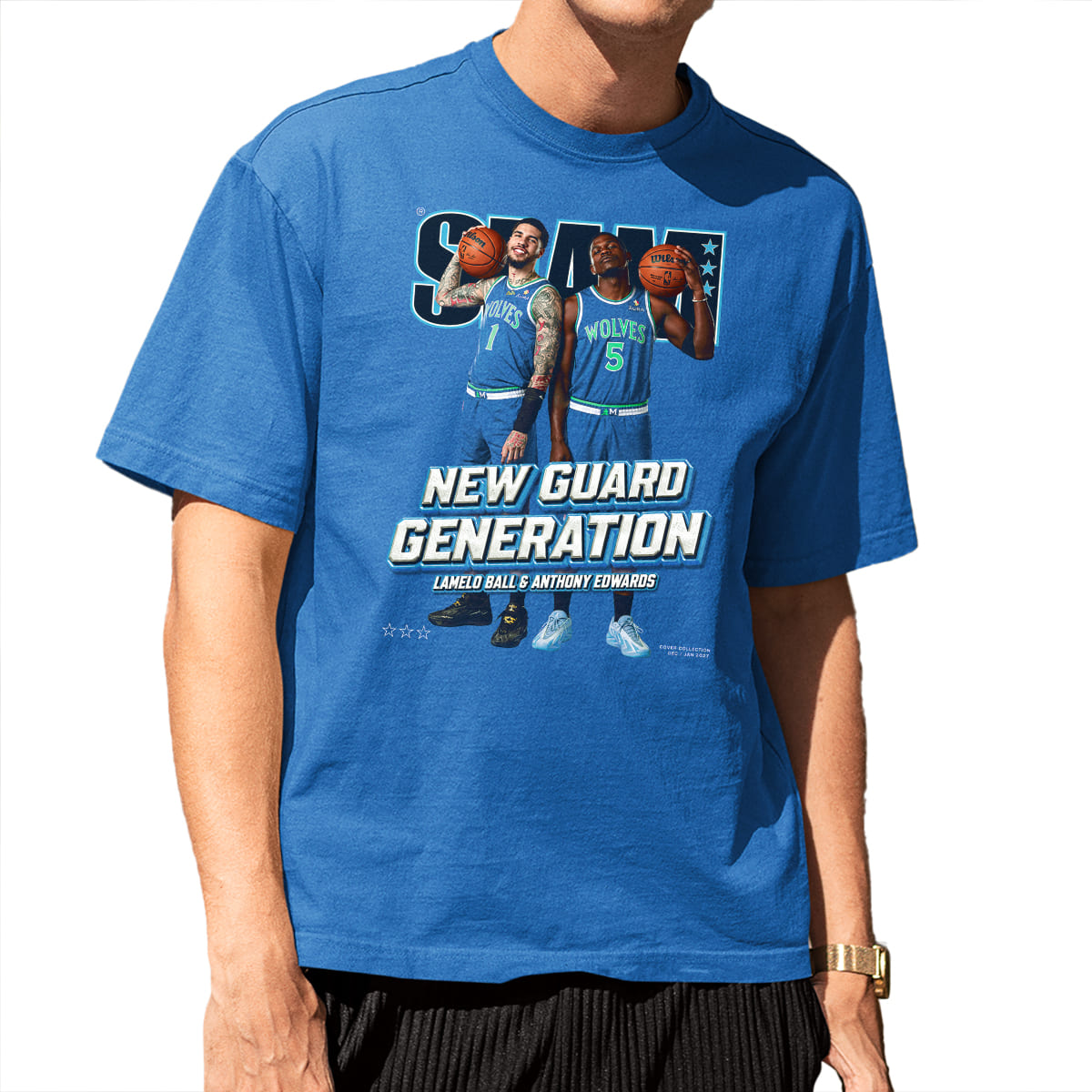 Anthony Edwards LaMelo Ball SLAM Shirt 2 Anthony Edwards LaMelo Ball SLAM Shirt 2