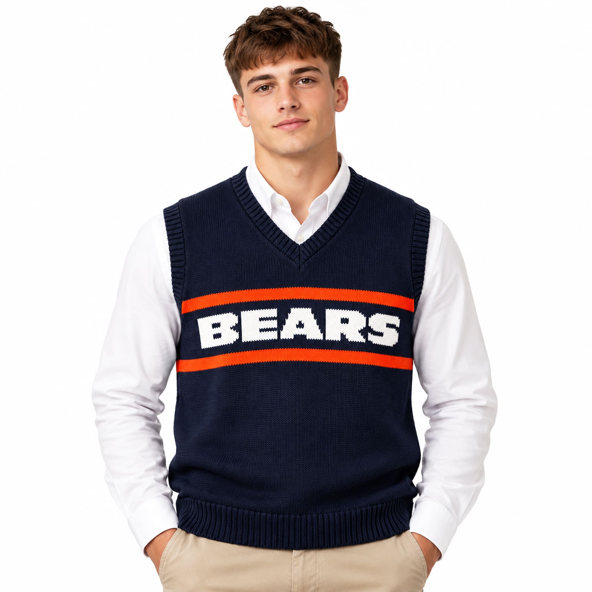 Bears Mike Ditka Sweater Vest 3 Bears Mike Ditka Sweater Vest 3