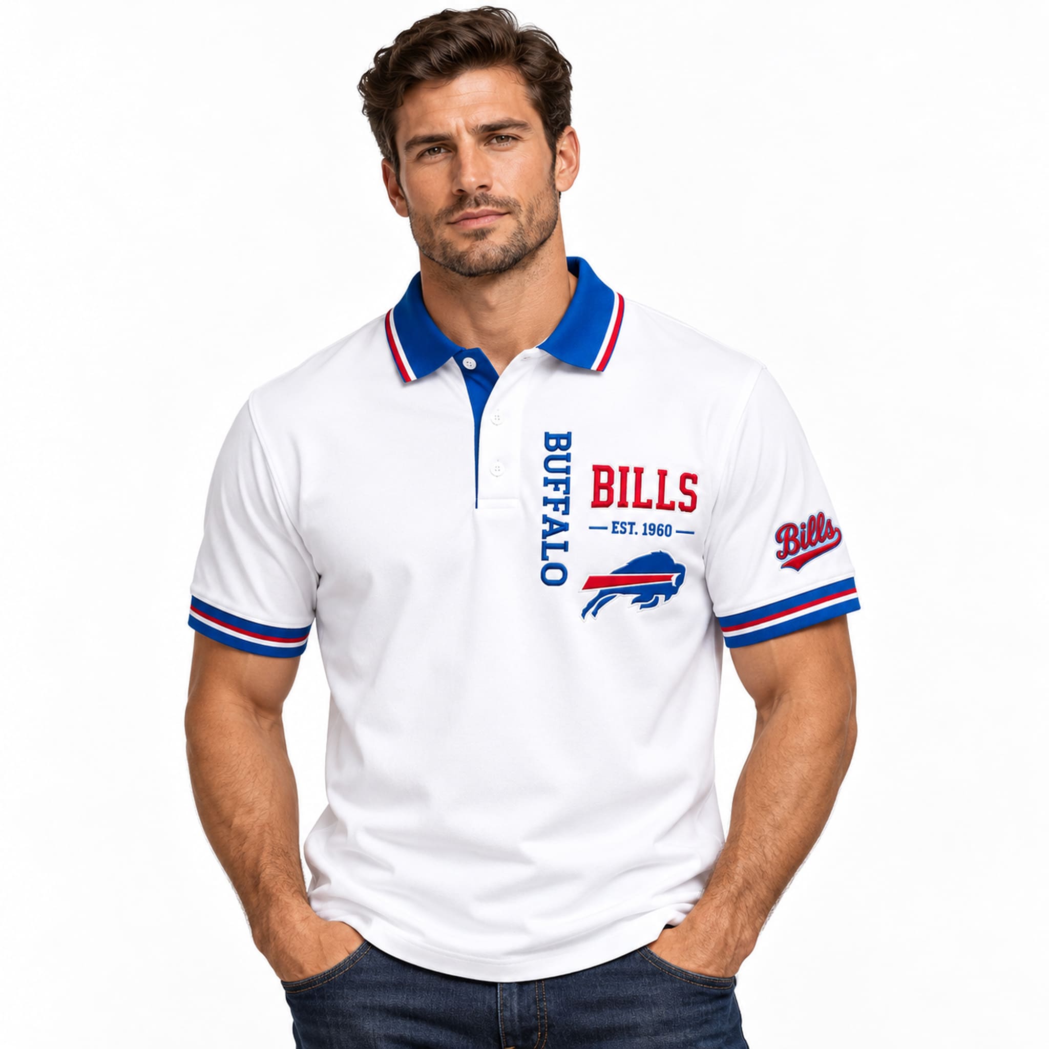 Bills EST 1960 Polo Shirt 2 Bills EST 1960 Polo Shirt 2