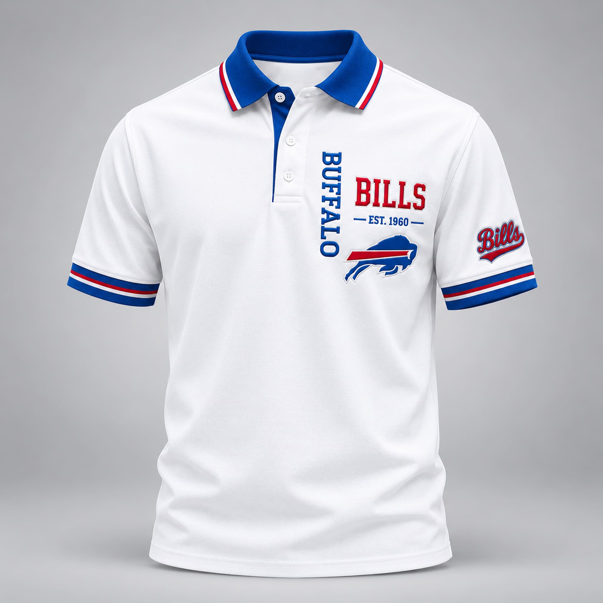 Bills EST 1960 Polo Shirt 3 Bills EST 1960 Polo Shirt 3