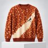 Blowing Autumn Leaves Ugly Christmas Sweater 3